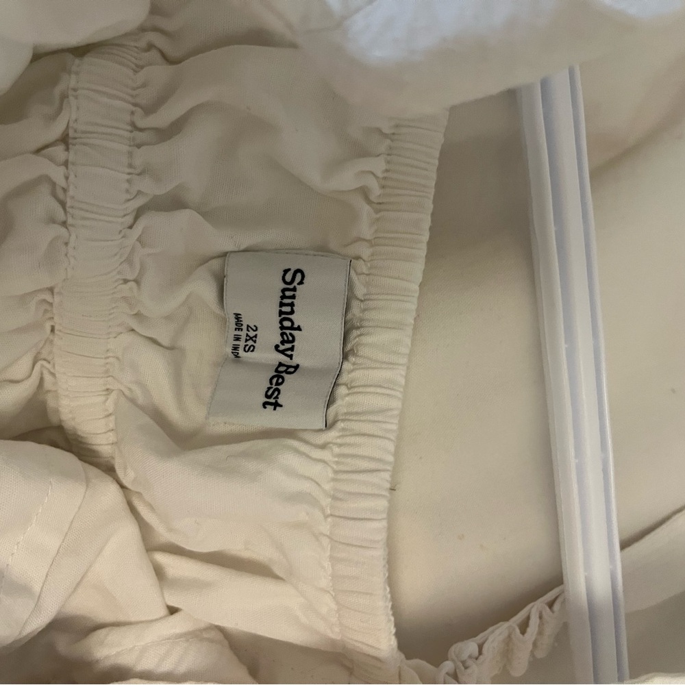 Aritzia White Flowy Mini Dress - Picture 3 of 3
